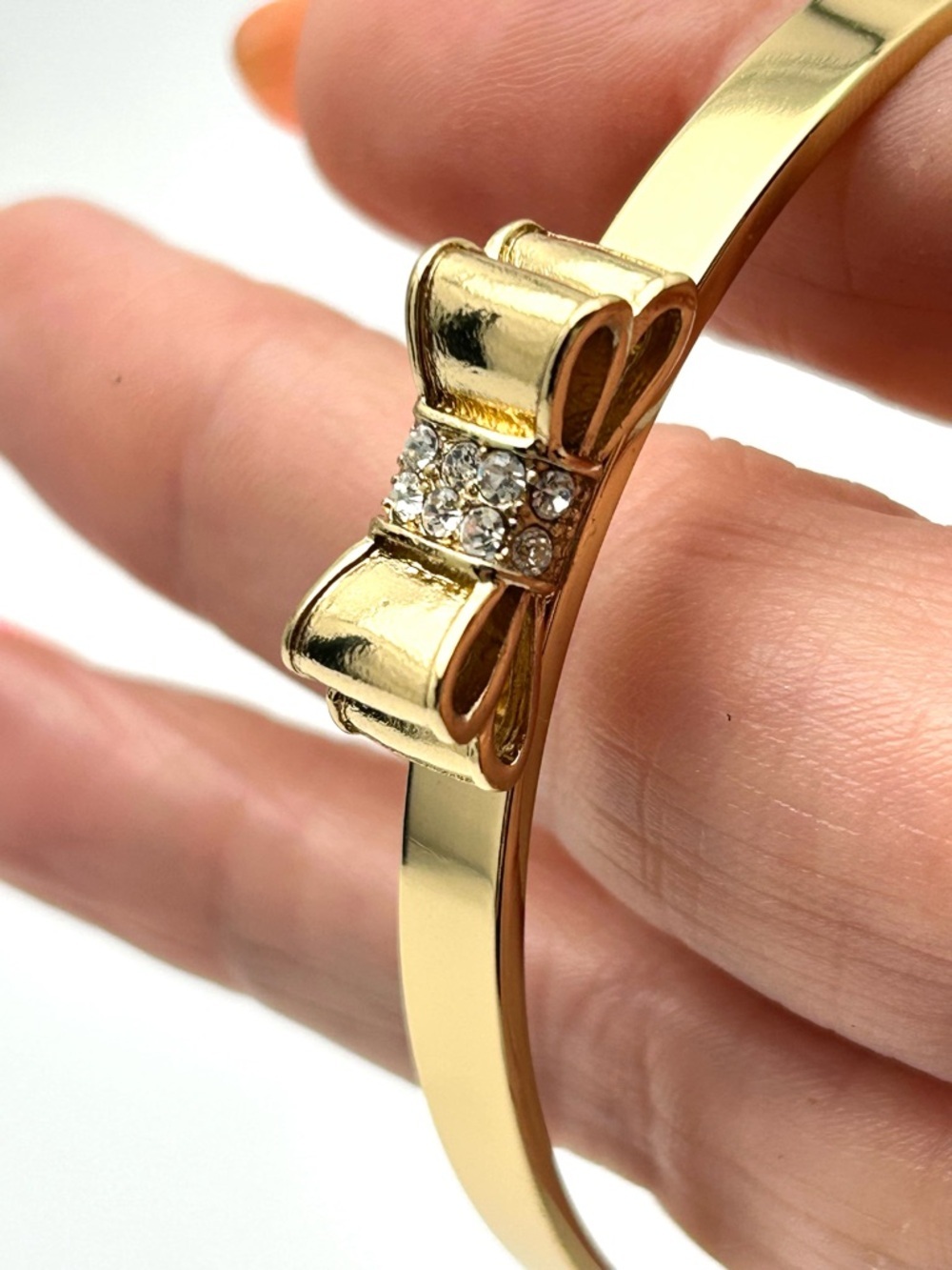 Kate Spade Pave Bow Bangle Bracelet - Picture 4 of 5